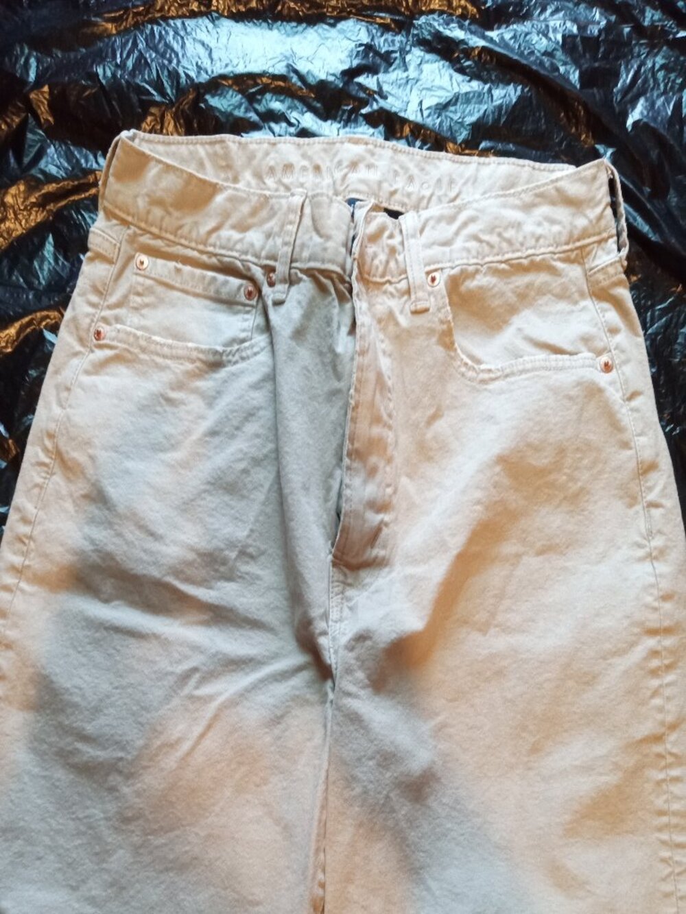 American Eagle Khaki Denim Shorts Mens 31